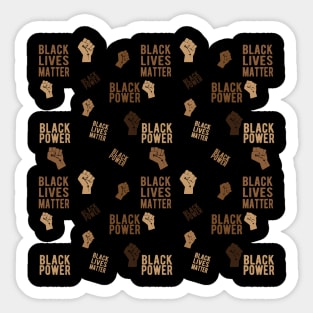 Black Lives Matter Masks Black Power mask , black power fist , black power pride Black Power black power first Sticker